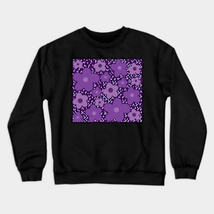 Aesthetic Purple Flower Crewneck Sweatshirt